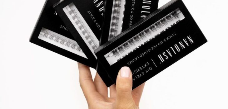 Cílios pré-colados para extensões em casa nanolash